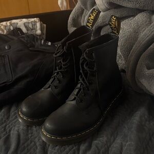 Dr. Martens Black Lace-Up Boots